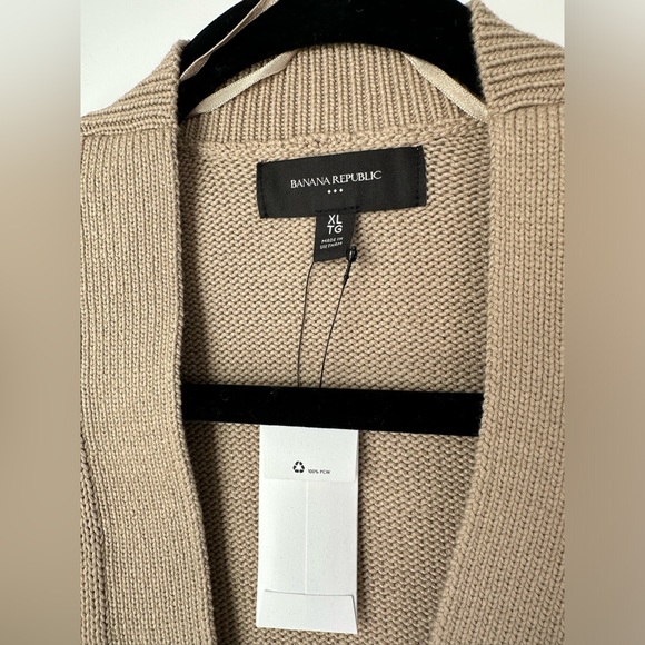 Brown v neck Sweater Banana Republic factory XL Women Brand new - Picture 2 of 3